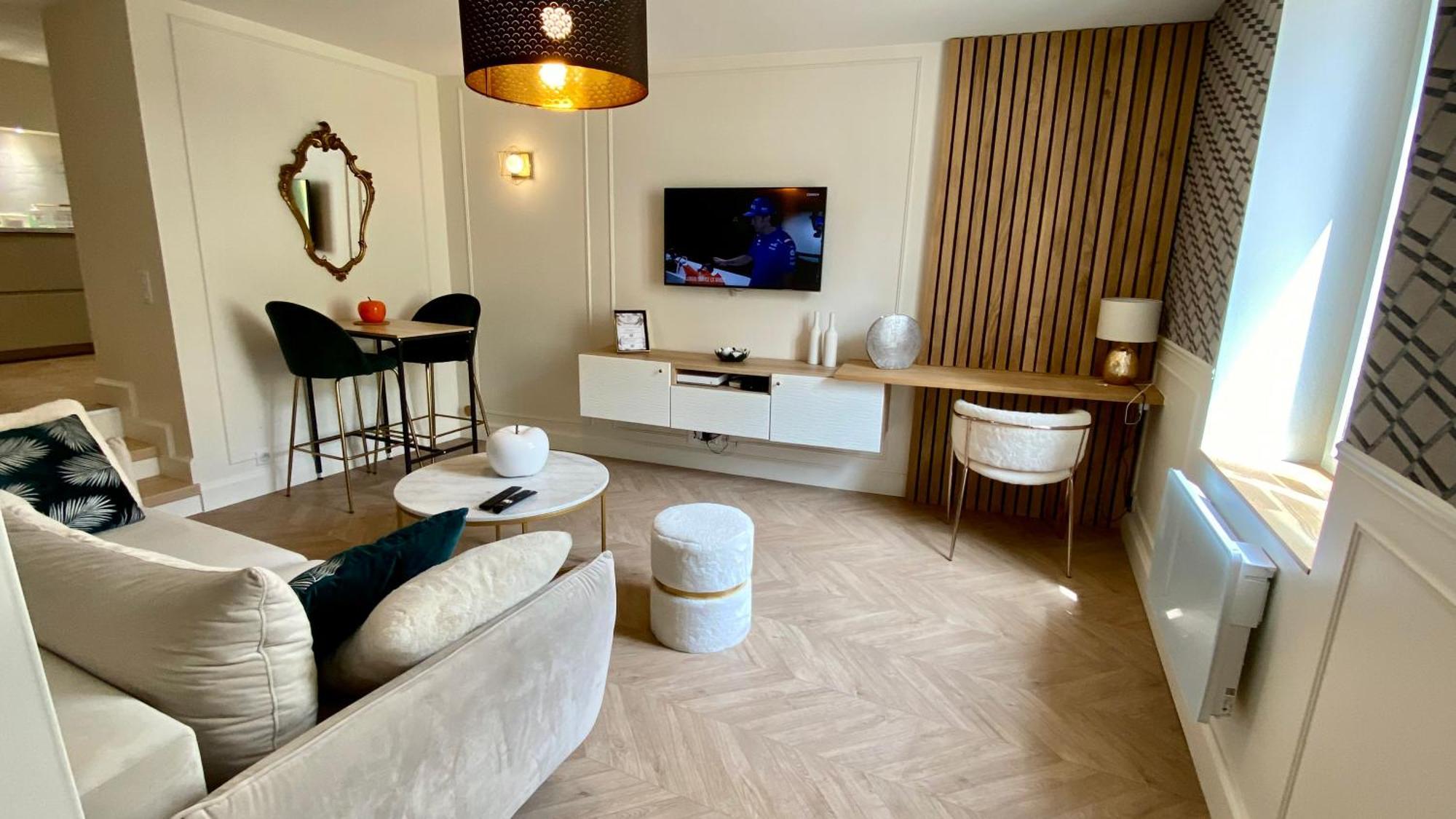 Superbe Appartement Terrasse Et Parking Gratuit 오세르 외부 사진